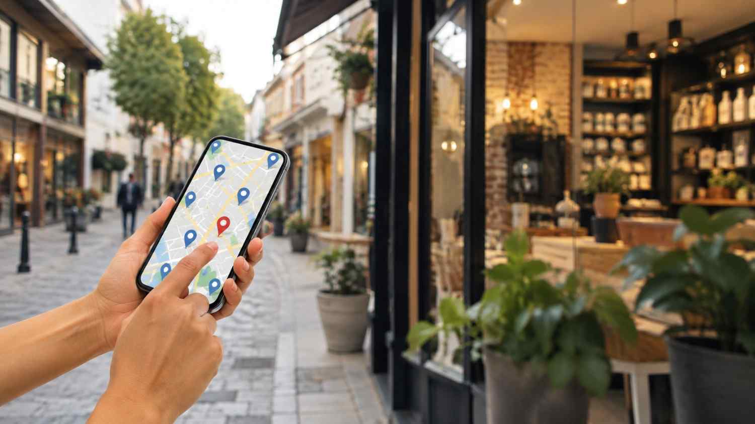 SEO strategy helping a local business improve online visibility and attract nearby customers through map search.